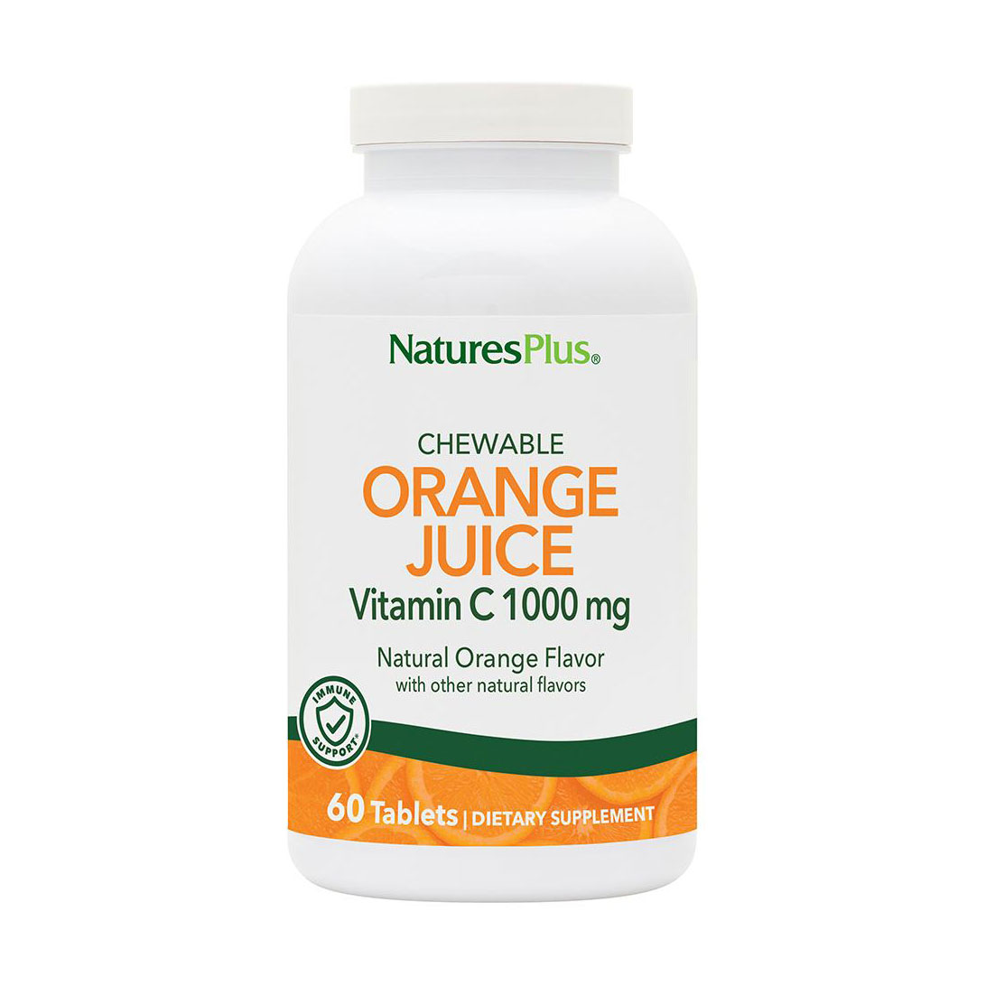 Уцінка! Вітамін C NaturesPlus Orange Juice Vitamin C 1000 мг, 60 жувальних таблеток
